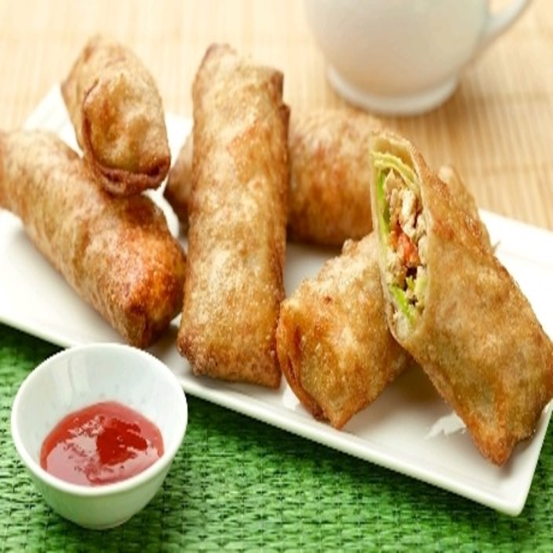 Spring rolls με αβοκάντο και κοτόπουλο